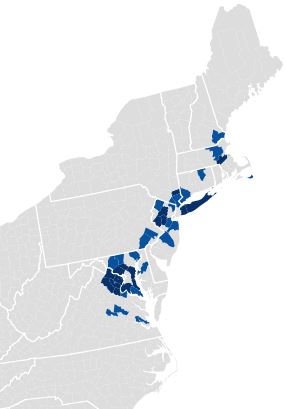 Northeast County Incomes