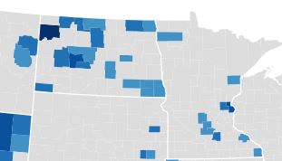 North Dakota County Incomes