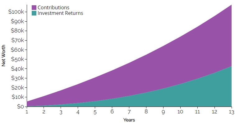 Contributions vs investment returns